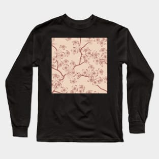 Japandi Cherry Blossom Long Sleeve T-Shirt